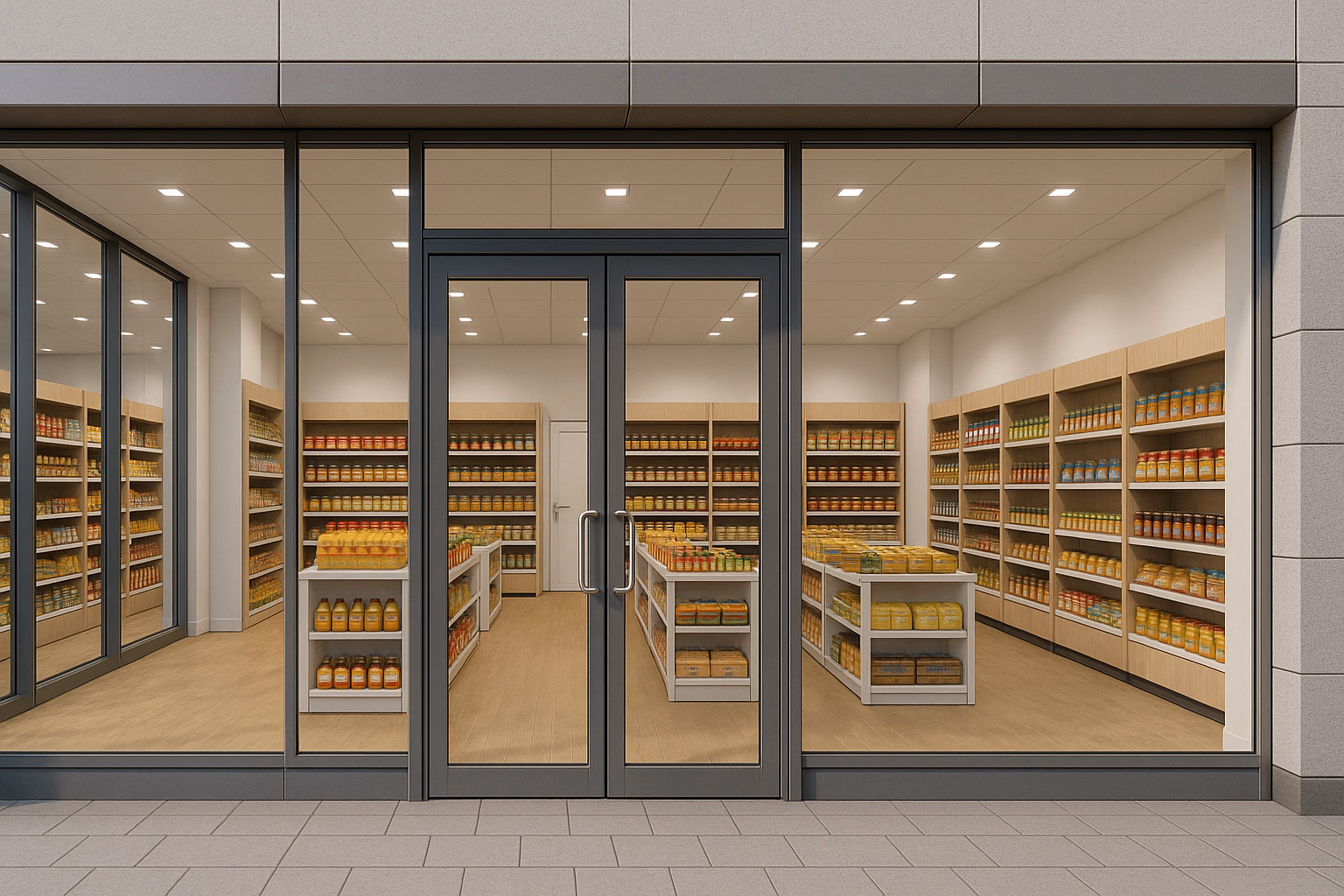 Остекление магазинов